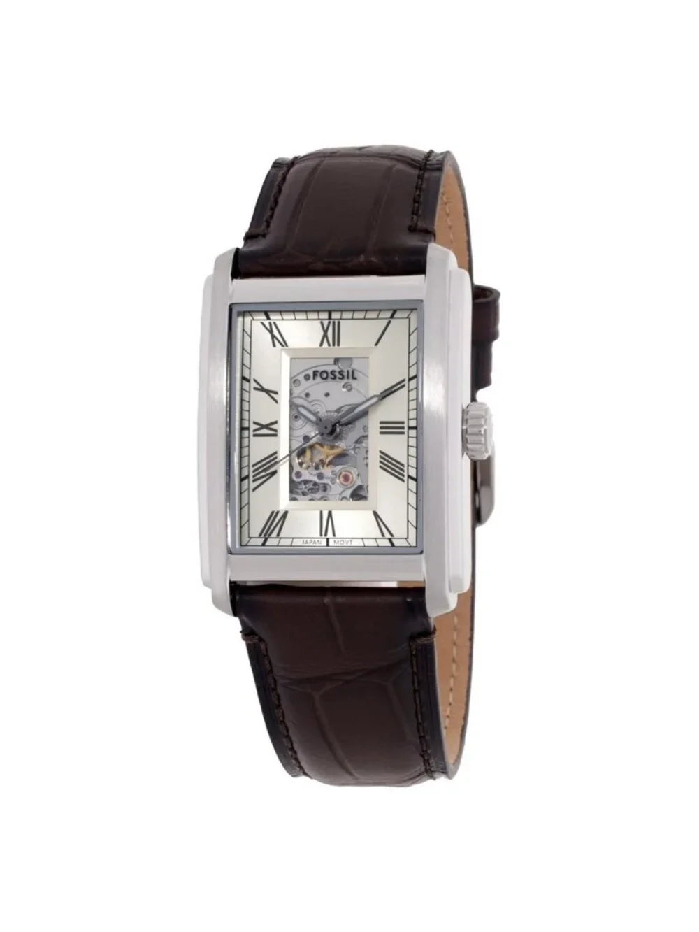 NWT Fossil Carraway Automatic Beige Dial Watch